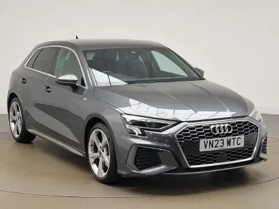Used Audi A3 S-Line 110 HP (80 kW) 2023 Grey Sedan