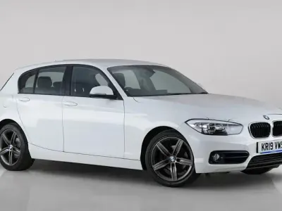 Used BMW 118 Sport Line 136 HP (100 kW) 2019 White Hatchback