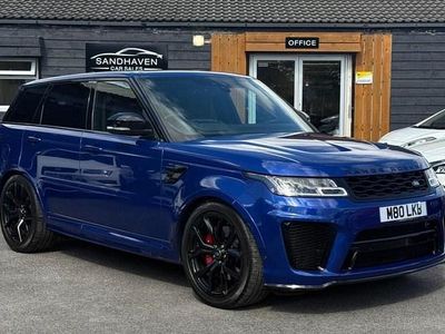 Blue Used 2021 Land Rover Range Rover Sport SVR SUV | £49,995 (Fair price)