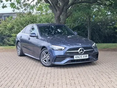 Used Mercedes C200 AMG line 204 HP (150 kW) 2025 Blue Sedan