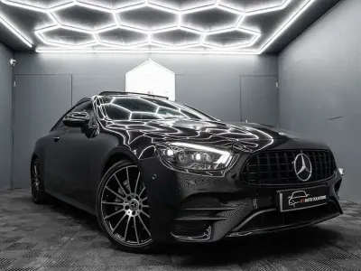 Used Mercedes E300 AMG line 254 HP (186 kW) 2021 Black Coupe