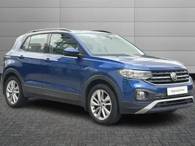 Usado VW T-Cross SE 95 HP (69 kW) 2019 Azul SUV