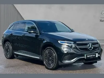 Used Mercedes EQC400 AMG Line Premium 300 kW (408 HP) 2022 Obsidian black metallic SUV