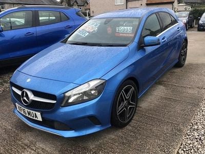 Used Mercedes A200 136 HP (100 kW) 2016 Blue Hatchback