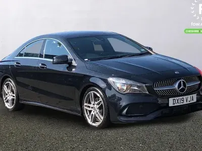 Used Mercedes CLA180 AMG line 122 HP (89 kW) 2019 Black Sedan