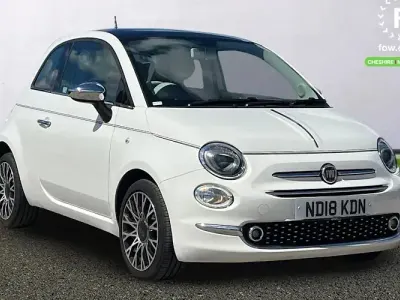 Used Fiat 500 Collezione 69 HP (50 kW) 2018 White Hatchback