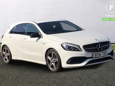 Used Mercedes A250 AMG 224 HP (164 kW) 2016 White Hatchback