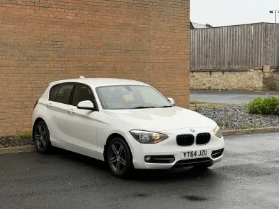 Used BMW 116 Sport Line 136 HP (100 kW) 2014 White Hatchback
