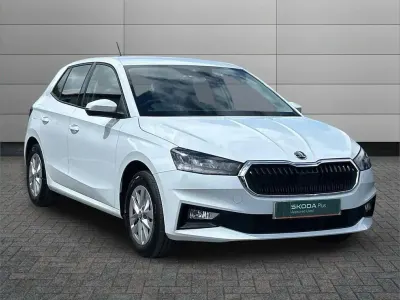 Used Skoda Fabia SE 94 HP (69 kW) 2025 Moon white metallic Hatchback