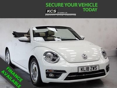 Used VW Beetle Cabriolet Design 105 HP (77 kW) 2018 White Cabriolet