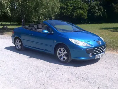 Used Peugeot 307 CC S 2008 Blue Cabriolet