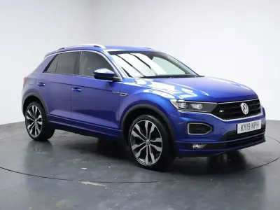 Used VW T-Roc R-line 150 HP (110 kW) 2019 Blue SUV