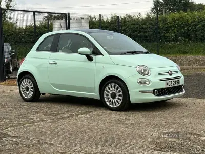 Used Fiat 500 Lounge 69 HP (50 kW) 2018 Green Hatchback