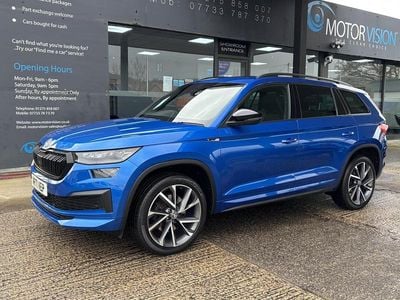 Used Skoda Kodiaq SportLine 190 HP (139 kW) 2021 Blue SUV