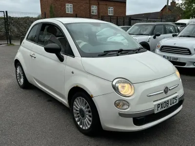Used Fiat 500 Pop 69 HP (50 kW) 2008 White Hatchback
