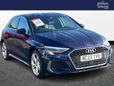 Used Audi A3 S-Line 147 HP (108 kW) 2023 Blue Sedan