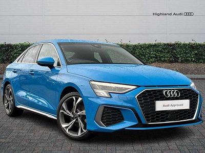 Blue Used 2022 Audi A3 S-Line Sedan | £20,985 (Fair price)