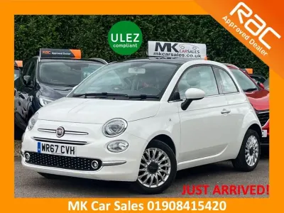 Used Fiat 500 Lounge 69 HP (50 kW) 2017 White Hatchback