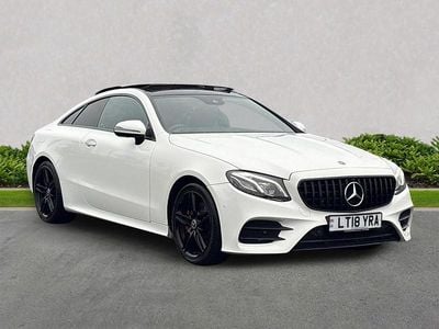 White Used 2018 Mercedes E220 AMG Line Premium Plus Coupe | £18,499 (Fair price)