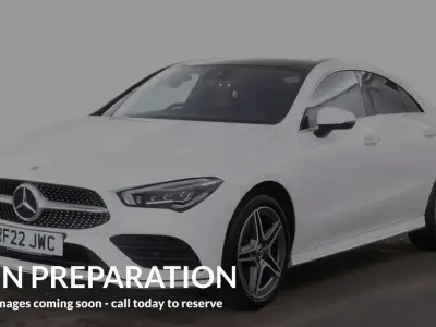 Used Mercedes CLA250e AMG Line Premium Plus 218 HP (160 kW) 2022 White Coupe