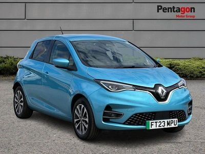 Used Renault Zoe GT-Line 100 kW (136 HP) 2023 Special metallic  celadon blu Hatchback