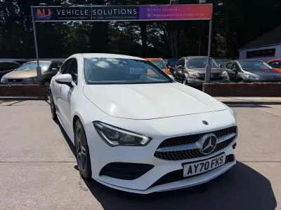 Used Mercedes CLA220 AMG line 190 HP (139 kW) 2020 White Coupe