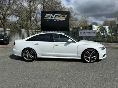 Używany Audi A6 S-Line 190 KM (139 kW) 2018 Biały Sedan/Limuzyna