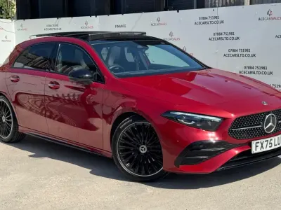 Used Mercedes A180 AMG Line Premium Plus 136 HP (100 kW) 2025 Red Hatchback