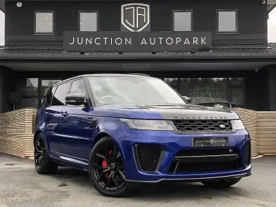 Second-hand Land Rover Range Rover Sport SVR 575 CP (422 kW) 2020 Albastru SUV
