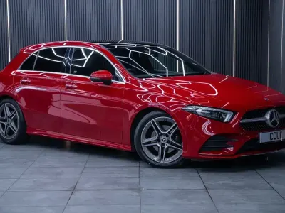 Used Mercedes A200 AMG line 150 HP (110 kW) 2020 Red Hatchback