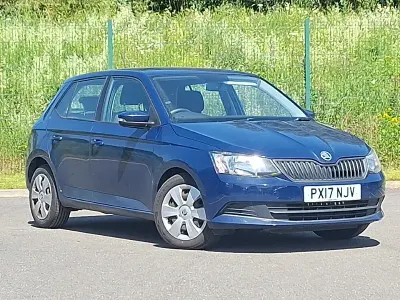 Used Skoda Fabia 60 HP (44 kW) 2017 Blue Hatchback