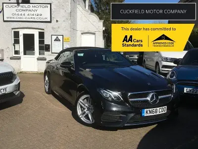 Used Mercedes E350 AMG line 258 HP (189 kW) 2017 Black Cabriolet