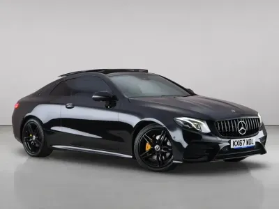 Used Mercedes E220 AMG line 2017 Black Coupe