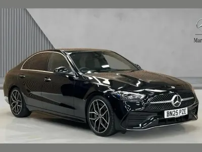 Used Mercedes C300e AMG Line Premium 254 HP (186 kW) 2025 Black Sedan