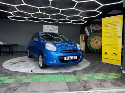 Używany Nissan Micra Acenta 98 KM (72 kW) 2012 Niebieski Hatchback