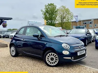 Used Fiat 500 Lounge 69 HP (50 kW) 2019 Blue Hatchback