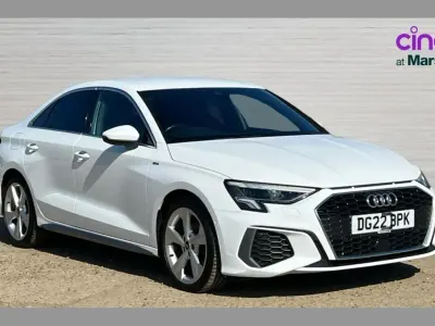 Used Audi A3 S-Line 110 HP (80 kW) 2022 White Sedan