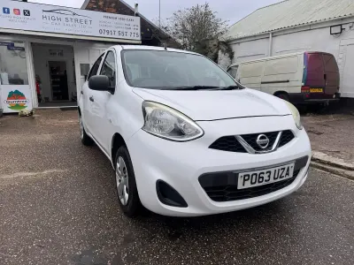 Begagnad Nissan Micra Visia 80 HK (58 kW) 2013 Vit Halvkombi