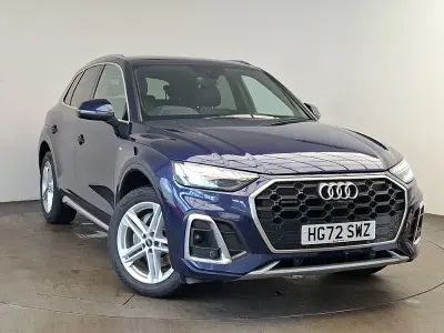 Used Audi Q5 S-Line 204 HP (150 kW) 2022 Blue SUV