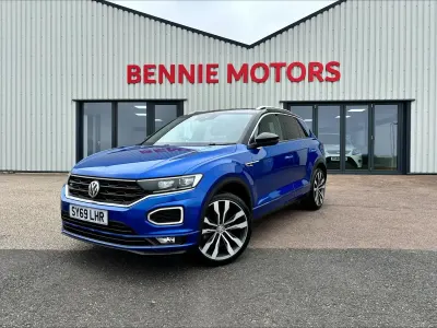 Used VW T-Roc R-line 150 HP (110 kW) 2019 Blue SUV