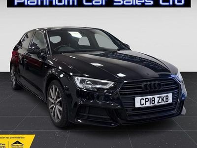 Used Audi A3 Black Edition 150 HP (110 kW) 2018 Black Sedan