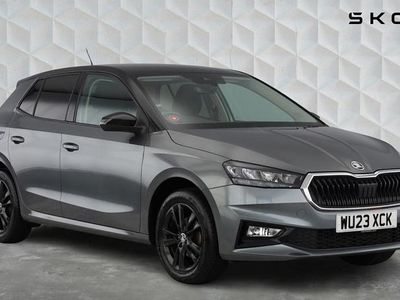 Used Skoda Fabia Colour Edition 94 HP (69 kW) 2023 Graphite grey metallic body / black magic pearl effect roof Hatchback