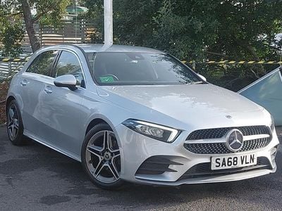 Used Mercedes A200 AMG line 163 HP (119 kW) 2018 Silver Hatchback