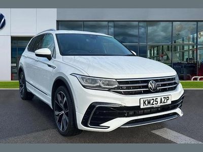 White Used 2025 VW Tiguan Allspace R-line SUV | £33,286 (A bit pricey)