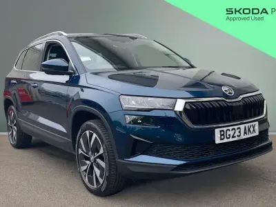 Używany Skoda Karoq SE L 150 KM (110 kW) 2023 Niebieski SUV