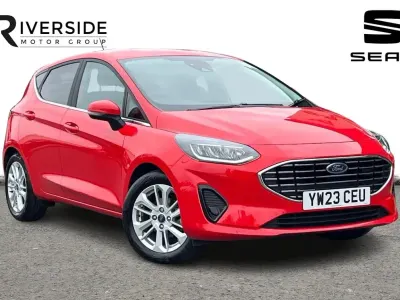 Used Ford Fiesta Titanium 100 HP (73 kW) 2023 Race red metallic Hatchback