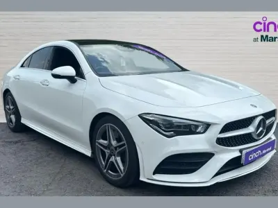Used Mercedes CLA220 AMG Line Premium Plus 190 HP (139 kW) 2019 White Coupe