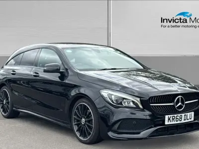Used Mercedes CLA200 AMG line 156 HP (114 kW) 2018 Cosmos black metallic Estate