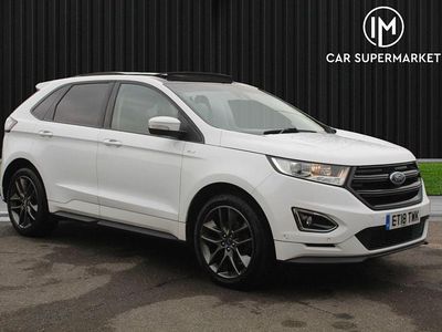 White Used 2018 Ford Edge ST-Line SUV | £13,885 (Fair price)