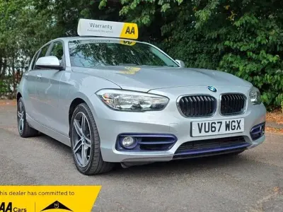 Used BMW 118 Sport Line 136 HP (100 kW) 2017 Silver Hatchback